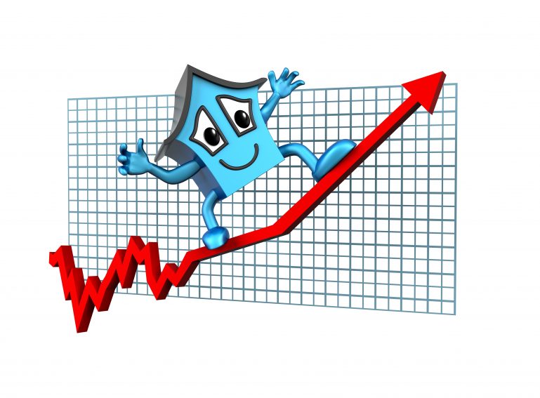 House prices up